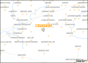 map of Courgeon