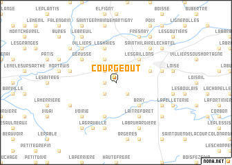 map of Courgeout