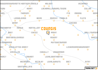 map of Courgis