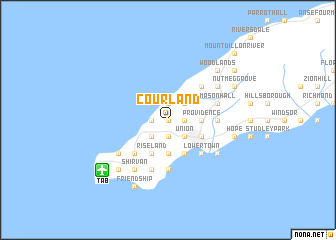 map of Courland