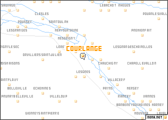 map of Courlange