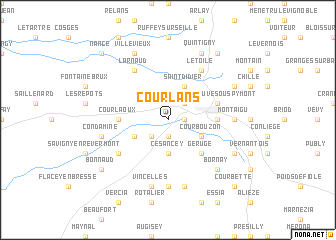 map of Courlans