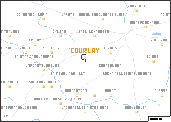map of Courlay