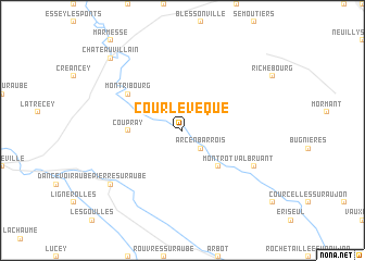 map of Cour lʼÉvêque