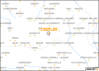 map of Courlon