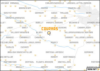 map of Courmas