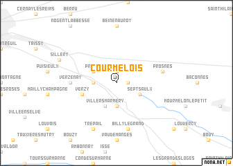 map of Courmelois