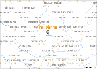 map of Courménil