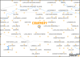 map of Courmery