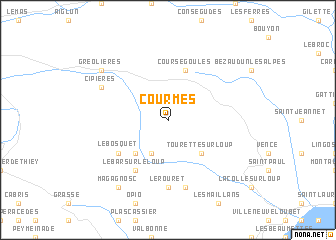 map of Courmes