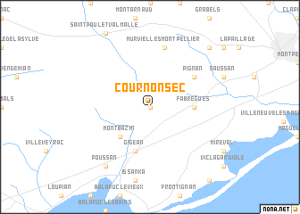 map of Cournonsec