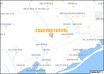 map of Cournonterral