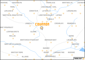 map of Cournon