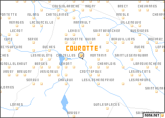 map of Courotte