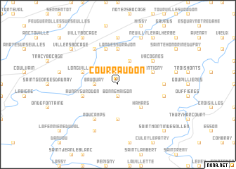 map of Courraudon