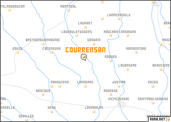 map of Courrensan