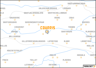 map of Courris