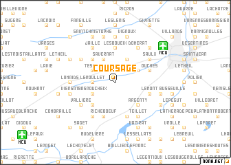 map of Coursage