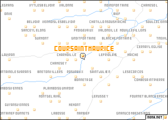 map of Cour-Saint-Maurice