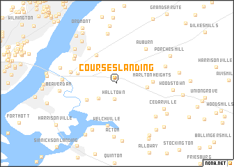 map of Courses Landing