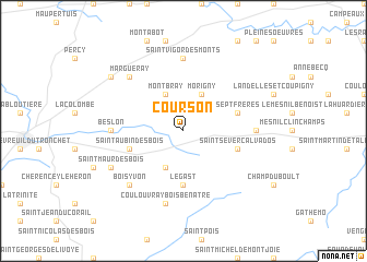 map of Courson