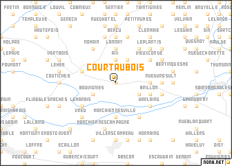 map of Court au Bois