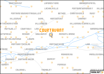 map of Courtavant