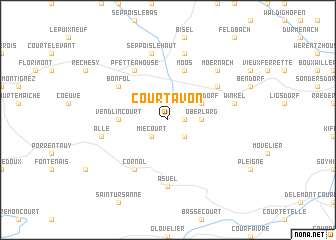 map of Courtavon