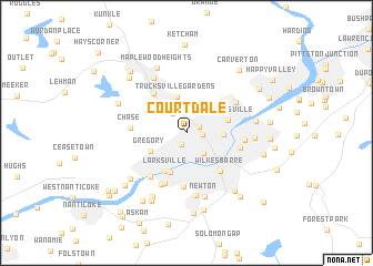 map of Courtdale