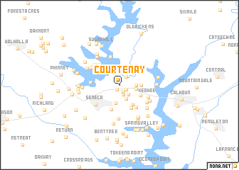 map of Courtenay