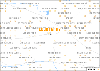 map of Courtenay