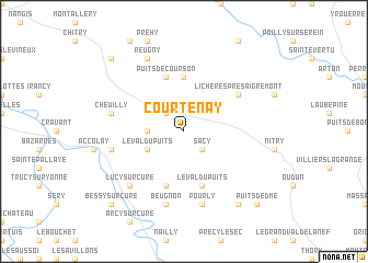 map of Courtenay