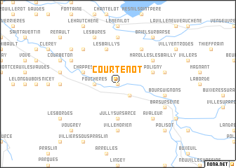 map of Courtenot