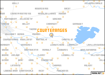 map of Courteranges