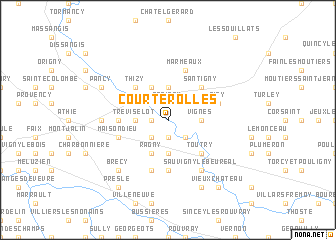 map of Courterolles