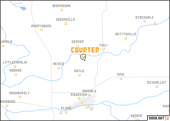 map of Courter