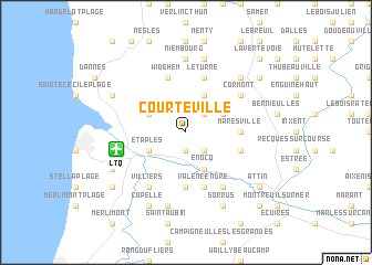 map of Courteville