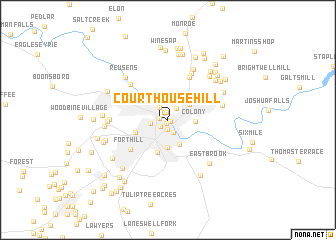 map of Court House Hill