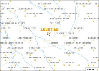 map of Courties