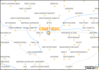map of Courtieux