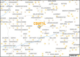 map of Courtil