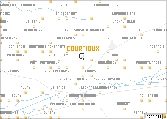 map of Courtioux