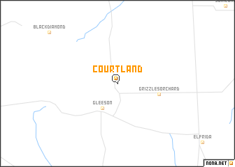 map of Courtland