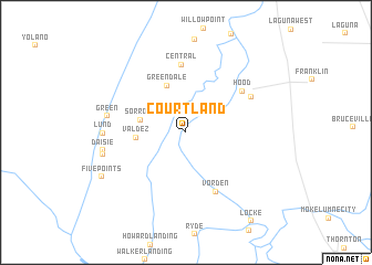 map of Courtland