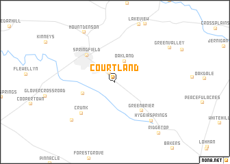 map of Courtland