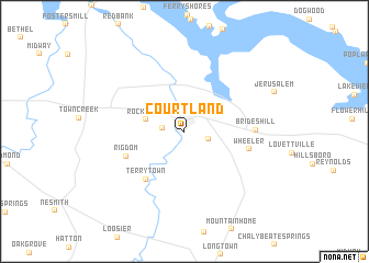 map of Courtland