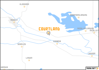 map of Courtland