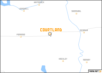 map of Courtland