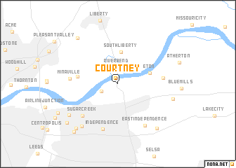 map of Courtney