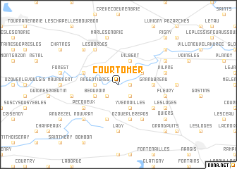 map of Courtomer